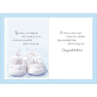 Rosedale 5-1/2" x 8" Boy Baby Christening Greeting Cards And Envelopes, 12 Pack (15400)-Card shop quality greeting cards