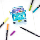 Tombow Dual Brush Pens - Retro Palette - 10 Pack-Bullet Tip creates consistent lines