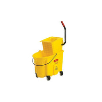 Rubbermaid Wavebrake 35 Qt Side Press Combo, Yellow-Yellow
