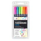 Stylo à double pinceau Tombow Muted 10Pk Set-Pointe de pinceau flexible et résistante de haute qualité et stylo de marquage à pointe fine ferme.