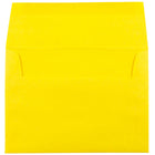 JAM Paper A6 Invitation Envelopes, 4.75 x 6.5, Brite Hue Yellow Recycled, 250 Pack (94531H)-Blank interior for personalized message