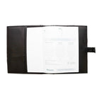 Ashlin Hough Refillable Medium Journal, Black-Tab and button closure for ease of use and storage