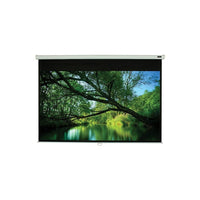 EluneVision 120" Triton Manual Pull-Down Projector Screen, 16:9-Dimensions: 120" diagonal (105" x 59") viewable with 19" of black drop and luxurious 112" housing length
