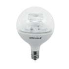 Northern Stars 80091 LED Light Bulb, G16.5 5W, E12/E26, Dimmable, Clear, White, 10 Pack-LED G16.5 5W Clear, Warm white (Soft white)
