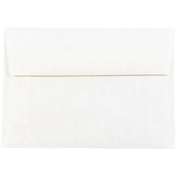 JAM Paper 4bar A1 Envelopes, 3.63 x 5 1/8, Parchment White Recycled, 250 Pack (900926656H)-White parchment recycled envelope