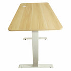 Uncaged Ergonomics - Bureau assis/debout électrique à hauteur réglable de 48" H Rise Up Essential - Naturel/Blanc-Parfait pour les ordinateurs portables, les moniteurs simples et les configurations multi-moniteurs