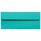 JAM Paper #10 Business Coloured Envelopes - 4.125" x 9.5" - Sea Blue Recycled - 100 Pack-Colour: Sea Blue