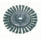 Osborn High Speed Small Grinder Stringer Bead Knot Wire Wheel Brush, 4" Dia., 0.02" Fill, 5/8"-11 Arbor, Steel - 3 Pack-Application Type Steel
