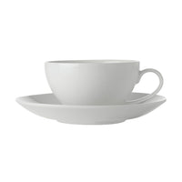 Maxwell & Williams Basic White Coupe Cup & Saucer, 4 Pack-Drinkware