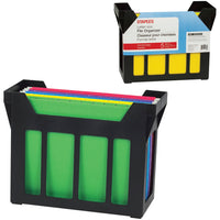 Organiseur de fichiers avec chemises de classement suspendues Staples   Format lettre − Noir-Organisateur de fichiers avec dossiers suspendus