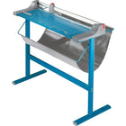Dahle 446S 37-3/4" Premium Rotary Trimmer with Stand, Large Format-Blade is encased in a protective housing for safety