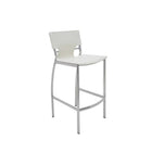 Plata Import Venice Stool, 30"H, White (A-5041B-W)-39'' H (SH 29") x 17'' W x 17'' D