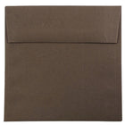 JAM Paper 6.5" x 6.5" Square Envelopes, Chocolate Brown, 1000 Pack (227912746b)-Square invitation envelope