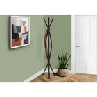 Monarch Specialties 2016 Coat Rack - Espresso Metal Contemporary Style-72" High