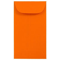 JAM Paper #5.5 Coin Envelopes, 3 1/8 x 5 1/2, Brite Hue Orange Recycled, 1000 Pack-Coin Envelopes