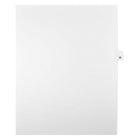 Mark Maker Legal Exhibit Index Tab White Single Tabs, 1/25th Cut, Letter Size, No Holes, Number 35, 25 Pack-White Single Tabs, 1/25th Cut