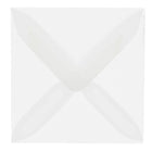 JAM Paper Enveloppes en papier vélin translucide, 3,13 x 3,13 (3 1/8 x 3 1/8), 100 par paquet-Blanc