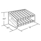 Azar Displays 12"W x 7.5"H x 8"D Cosmetic Display (222682)-Made from molded acrylic