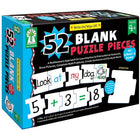 Key Education Publishing Write-On/Wipe-Off: 52 Blank Puzzle Piece Manipulative, Grade PreK - 1 (KE-846039)-Age group and grade: Ages 4 - 7 years and grades prekindergarten - 1st