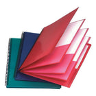 Oxford 8-Pocket Poly Organizer - Assorted Colours-8 translucent poly interior pockets for organizing and storing a variety of 8.5" x 11" documents