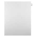 Mark Maker Legal Exhibit Index Tab White Single Tabs, 1/25th Cut, Letter Size, No Holes, Number 127, 25 Pack-White Single Tabs, 1/25th Cut