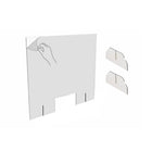 Eddie's Plexiglass Acrylic Sneeze Guard - 36"W x 31.5"H - Clear-Clear Acrylic