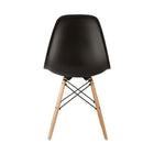 Nicer Furniture - chaise d'appoint de style Eiffel avec pieds en bois naturel - noir - paquet de 4-Facile à assembler - Suivez simplement les instructions avec l'emballage.