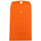 JAM Paper 6 x 9 Open End Clasp Catalog Coloured Envelopes, Orange Recycled, 25 Pack-Orange