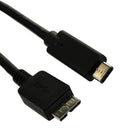 BlueDiamond USB 3.0 C Male to Micro B Male Cable, 3 ft (80123)-New reversible Type C connector plugs in the first time, every time!