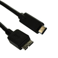 BlueDiamond USB 3.0 C Male to Micro B Male Cable, 3 ft (80123)-New reversible Type C connector plugs in the first time, every time!
