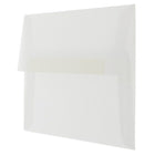 JAM Paper A2 Invitation Envelopes, 4.38 x 5.75, Clear Translucent Vellum, 50 Pack (53794I)-Blank interior for personalized message