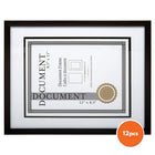 Office Works Document Frame, Black Wood, 12 Pieces-Set: it comes in a set of 12 document frames in total, great for commercial, office or school use (all in same colour)