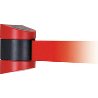 SCN Industrial Tensabarrier Wall Mounted Units, Plastic, Screw Mount, 15', Red Tape-Finish/Colour: Black
