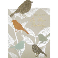 Rosedale 5-1/2" x 8" Our Wishes Birthday Greeting Cards And Envelopes, 6 Pack (19758)-Printed on premium uncoated card stock
