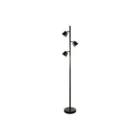 Dainolite 3LT LED Floor Lamp Bk 61.5 x 9 x 9 in Matte Black (625LEDF-BK)-Floor Lamp