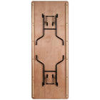 Flash Furniture 36" x 96" Rectangular Wood Folding Banquet Table with Clear Coated Finished Top-.75'' Thick Plywood Core