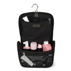 Bugatti Contrast Collection - Toiletry Bag - Black-Made of Pebble Grain Vegan Leather
