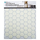 CTG Brands Hexagon Wall Tile, 10" x 10", White, 6 Pack-Easy DIY: simply peel off the backing and stick the self-adhesive backsplash tiles onto the desired spot without extra glue, no grout, no mess and no special tools or experience required