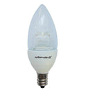 Northern Stars 80042 LED Light Bulb, Candelabra B10 5W, Dimmable, Clear, White, 10 Pack-LED Candelabra B10 5W, Cool white