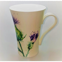 Roy Kirkham Latte Mugs (Set of 6) - Thistles 600ml-Latte Mugs