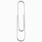 Staples Standard Smooth Paper Clips - #1 - 1-1/4" - 100 Pack-Nickel finish resists rust and corrosion