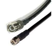 Turmode WF6019 6' Wifi Antenna Cable, 3.5" x 0.4" x 3.5", Black-6' SMA Male to TNC-RP Female LMR100 Cable