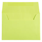 JAM Paper 4bar A1 Envelopes, 3.63 x 5 1/8, Brite Hue Ultra Lime Green, 250 Pack (155438H)-Blank interior for personalized message