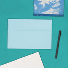 JAM Paper A9 Invitation Envelopes, 5.75 x 8.75, Baby Blue, 1000 Pack (155699B)-Opening: Booklet