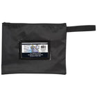 Merangue Nylon Deposit Security Bag with Zipper - Black-Security deposit pouch, to store and safely secure your items, like coins and money
