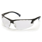 Pyramex Venture 3 Safety Eyewear Glasses, Clear H2X Anti-Fog Lens, Black Frame, 12 Pack-Certifications: ANSI Z87.1, CE EN166, CSA Z94.4, H2X Anti-Fog