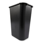 Rubbermaid Commercial Large Wastebasket - 38.8 L - Black-Fits under standard-height desk