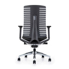 Modern Homes Fishbone Office Chair-13” aluminum base with 2.4” black PU wheels and a 300Lbs capacity