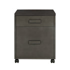 Sunjoy Portland File Cabinet - 22" W x 18.1" D x 22.4" H - Antiqued Finish-Steel frame with physically antiqued finish