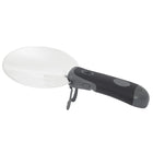 TRU RED Round Rimless Magnifier with LED Light - 5" - 2x Magnification - Black-Rimless 5" magnifier with LED Light